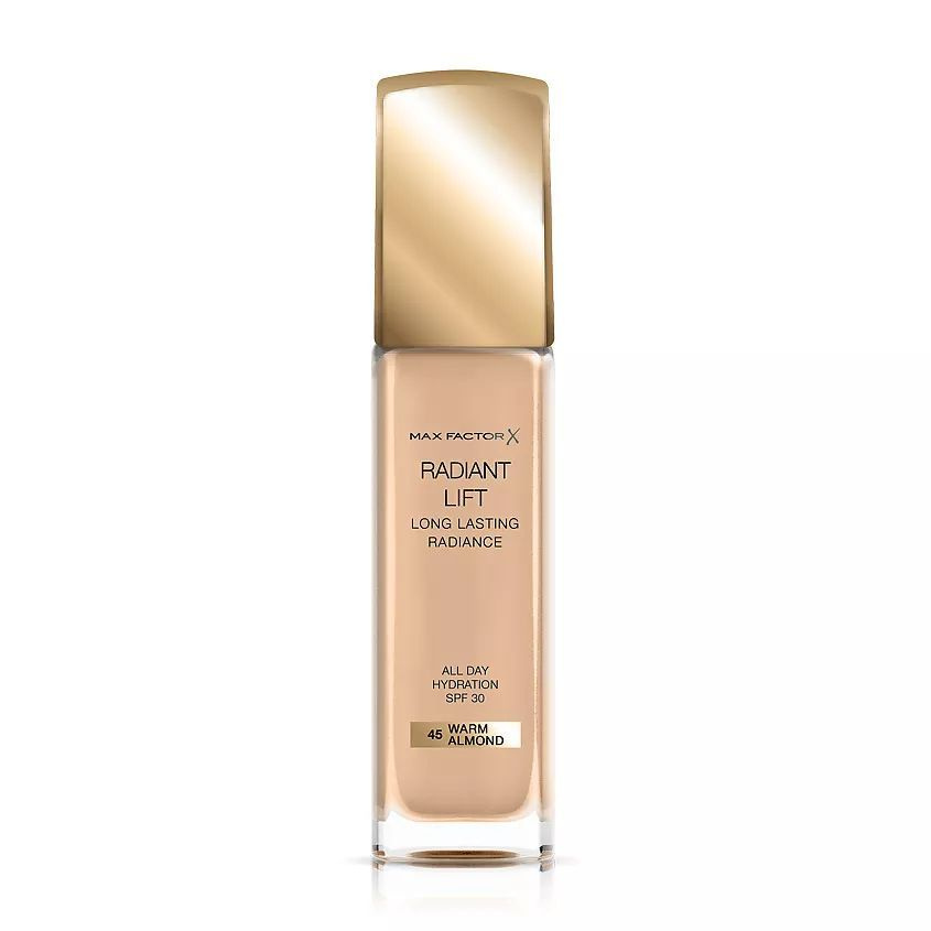 Тональная основа Radiant Lift Long Lasting Radiance Max Factor, тон 45 Warm Almond 30мл  #1