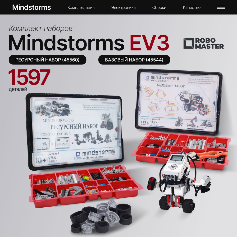 Робототехника базовый конструктор MINDSTORMS EV3 + Ресурсный #1