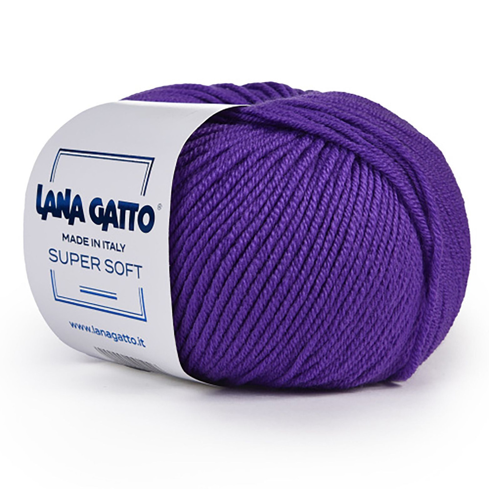 2 Мотка, Lana Gatto SUPER SOFT, 100% Чистая экстратонкая мериносовая шерсть / 50 гр. - 125 м., Цвет 14647 #1