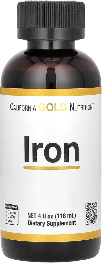 California Gold Nutrition Iron 118 ml (железо бисглицинат хелат) #1