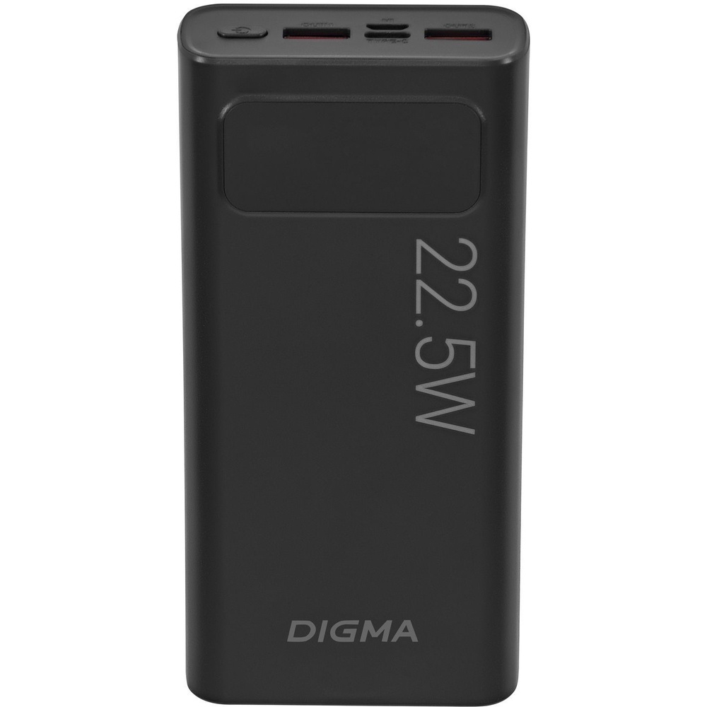 Мобильный аккумулятор Digma DGPF20A 20000mAh черный #1