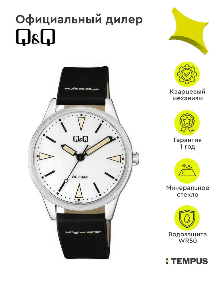 Мужские наручные часы Q&Q Attractive QB90J301Y #1