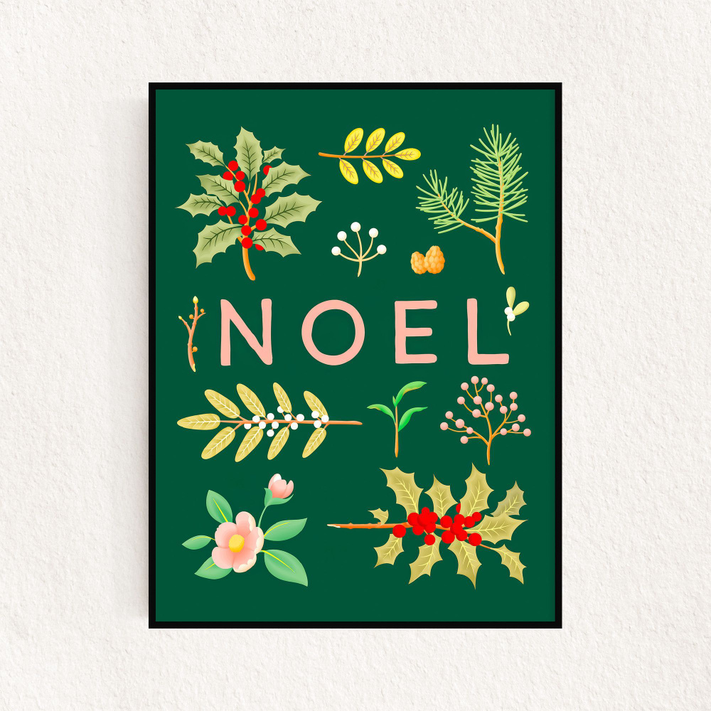 Постер "Green Noel", 21х30см #1