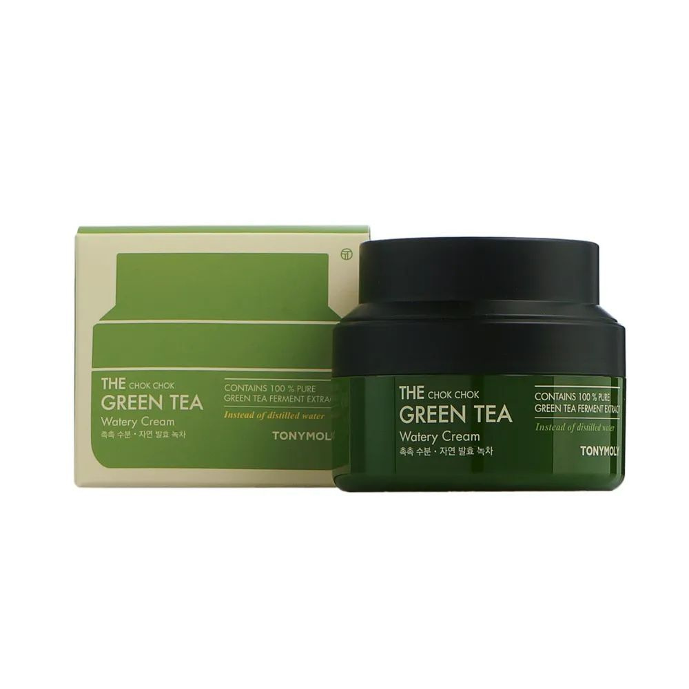 Tonymoly Увлажняющий крем для лица The Chok Chok Green Tea Watery Cream, с экстрактом зеленого чая, 60 #1