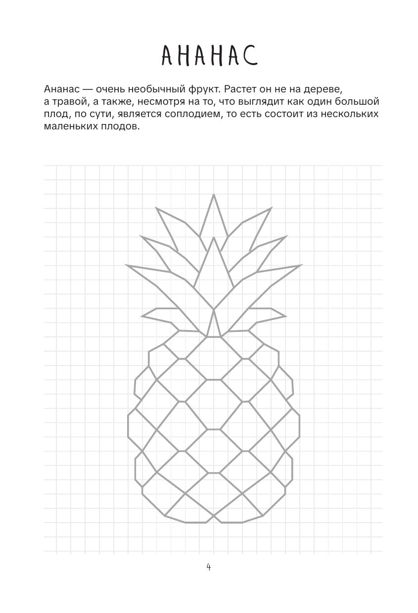 Рисуем по клеткам. Фрукты и овощи | Drawing by Grid: Fruits and Vegetables - Ozon image 5