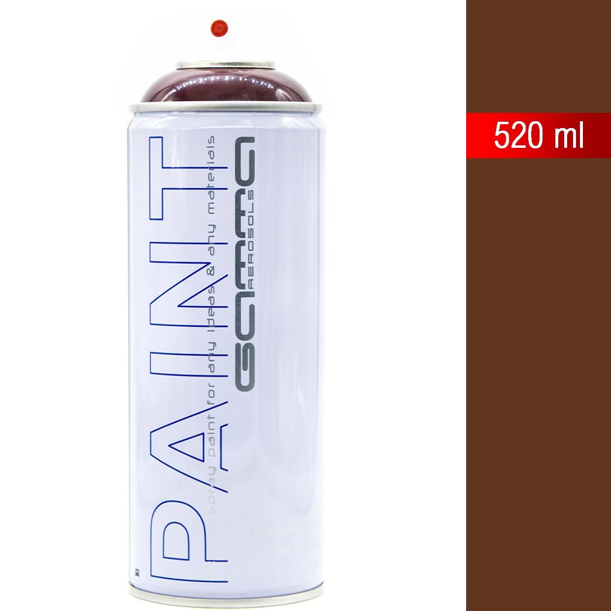 RAL8017шоколад520мл.акриловаякраскааэрозольныйбаллончикGammaPaintРАЛ8017