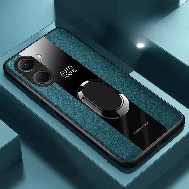 ЧехолизискусственнойкожиизплексигласадляPOCOX7Pro/RedmiTurbo4МеталлическоекольцоДержательподставки