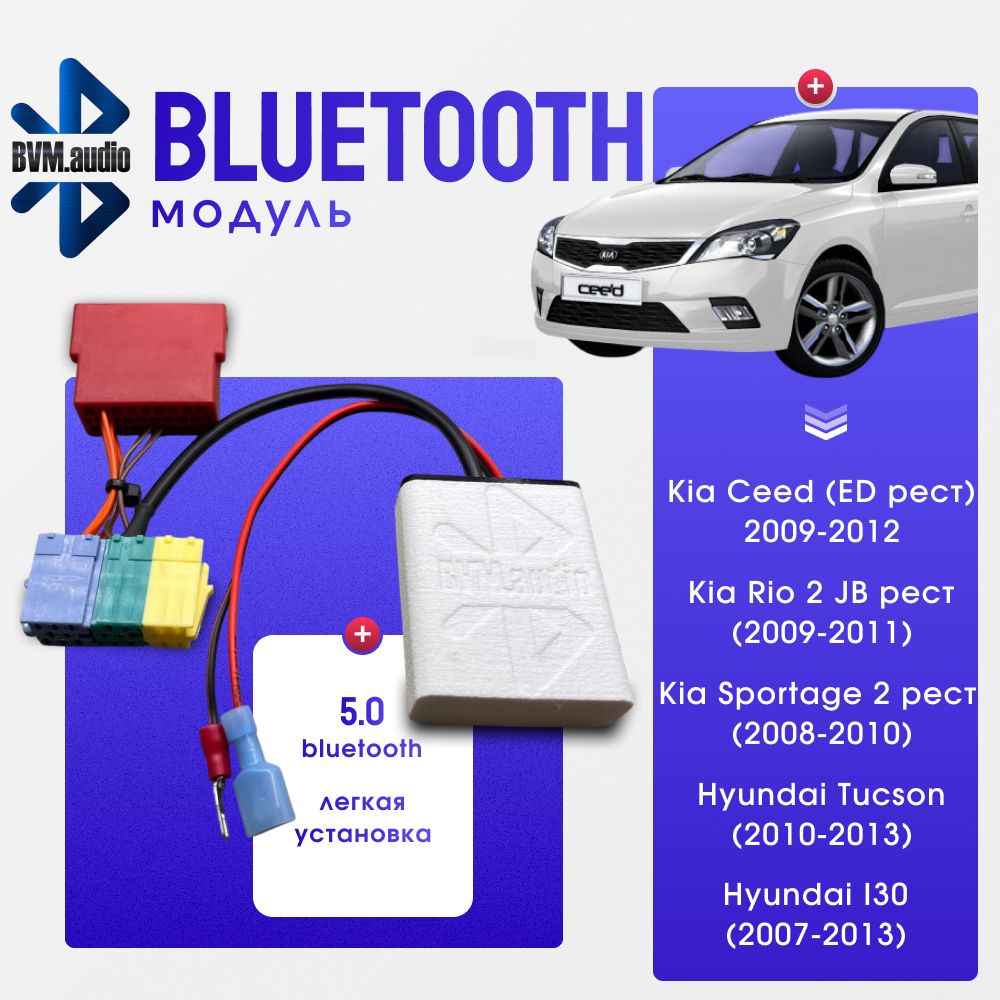 Bluetooth-модульBVM.audioKiaCeedED(ll)/Rio2/Sportage2/Hyundaii30