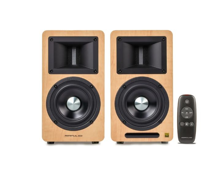 Edifier Акустическая система Bluetooth Edifier A80 Pinewood 2.0, RMS 100Вт, 52Гц-40кГц, BT, Пульт, коричнево-красный #1