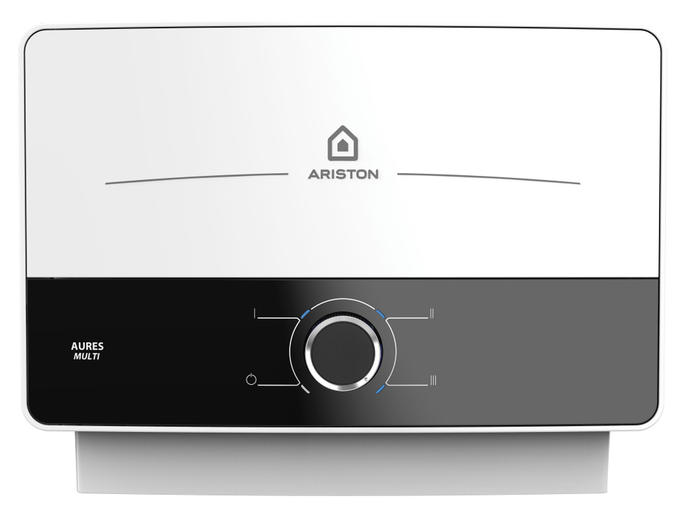 Водонагреватель проточный для ванной и кухни Ariston Aures M 10.5 кВт белый, ZR82826236  #1