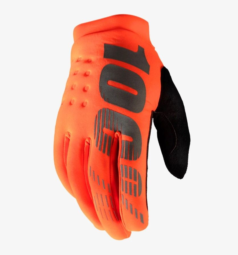 Мотоперчатки подростковые 100% Brisker Youth Glove, Fluo Orange 2023 #1