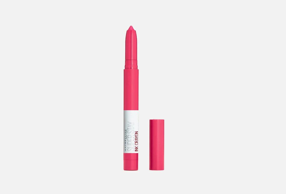 MAYBELLINE NEW YORK Суперстойкая помада-стик для губ Superstay Ink Crayon, 35, розовый, Побалуй себя, #1