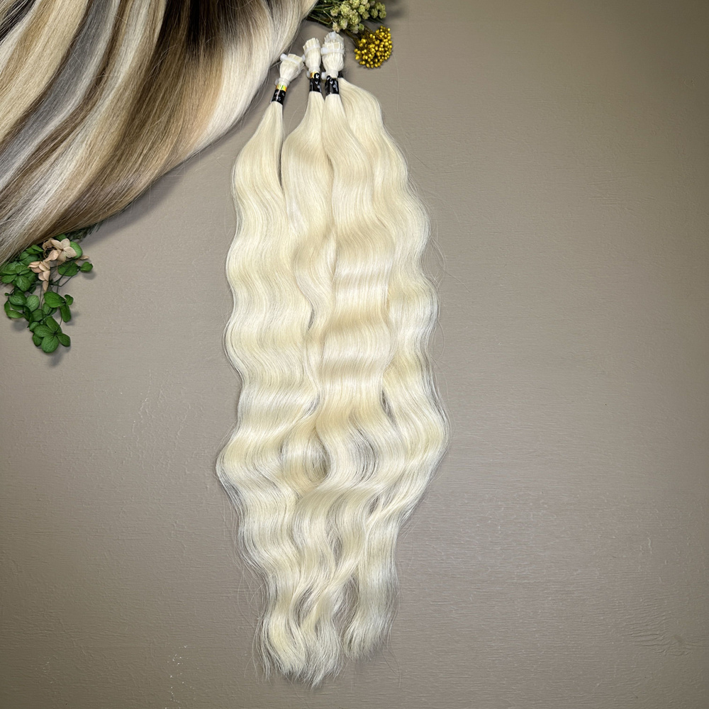 Волосы кудри славянские Belli Capelli на классической капсуле 40-45см №1001 (25 капсул)  #1