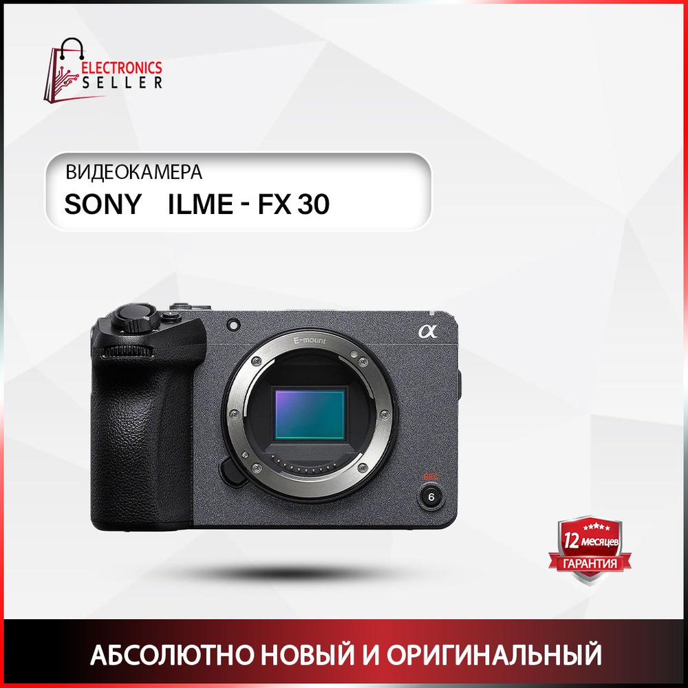 Sony Компактный фотоаппарат ILME - FX 30, черный #1