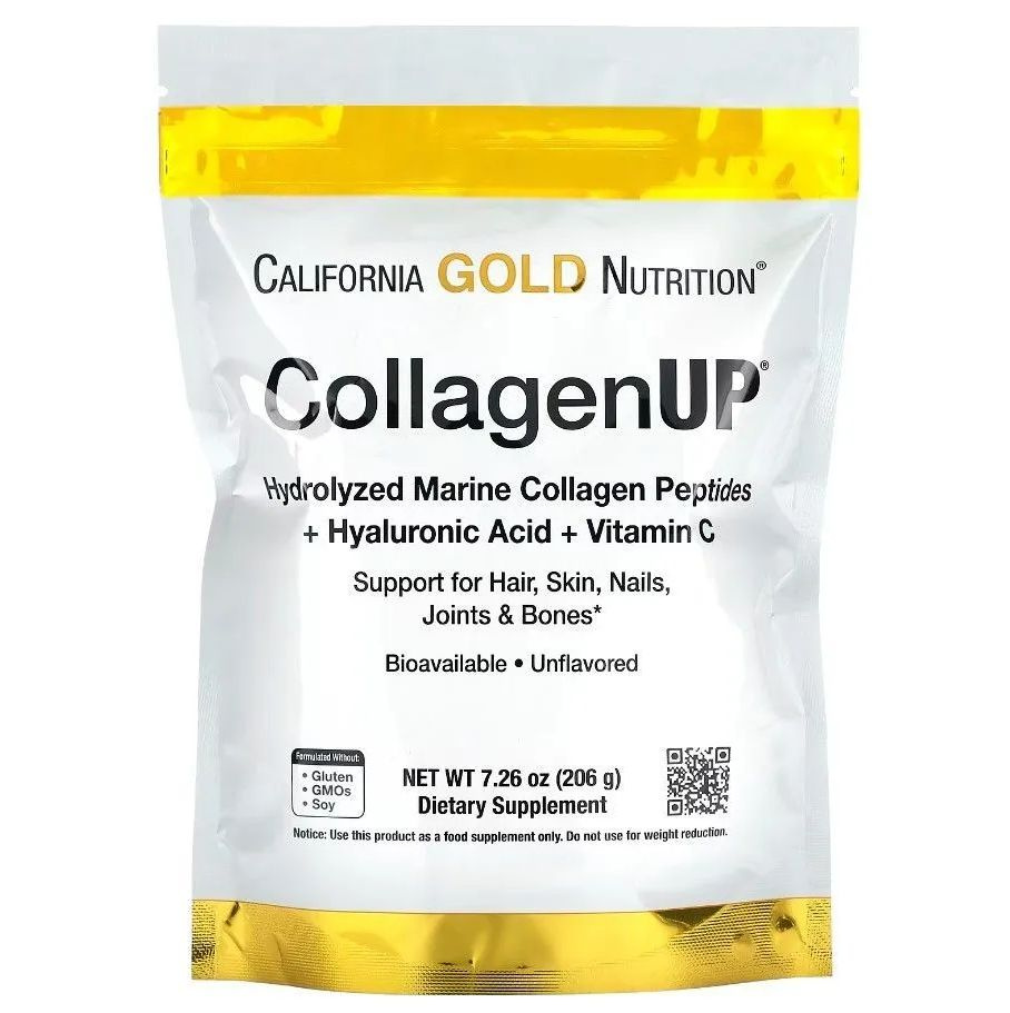 California Gold Nutrition, CollagenUP, гидролизованные пептиды морского коллагена с гиалуроновой кислотой #1