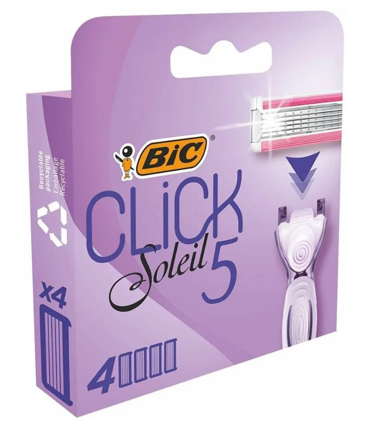 Bic Сменные кассеты женские Click 5, 4 шт в уп #1