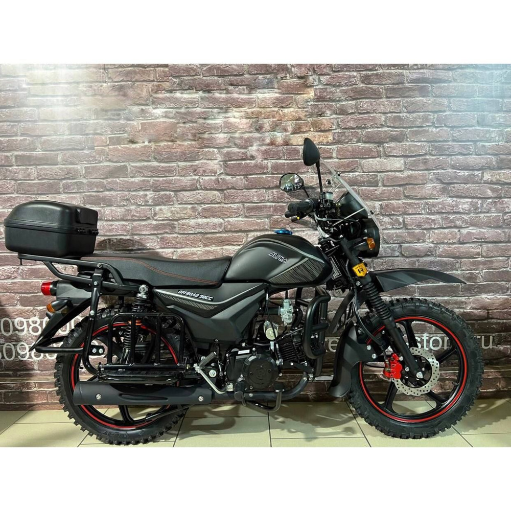 Мопед Alpha Off Road Premium 125 cm3 black matte (2024) #1