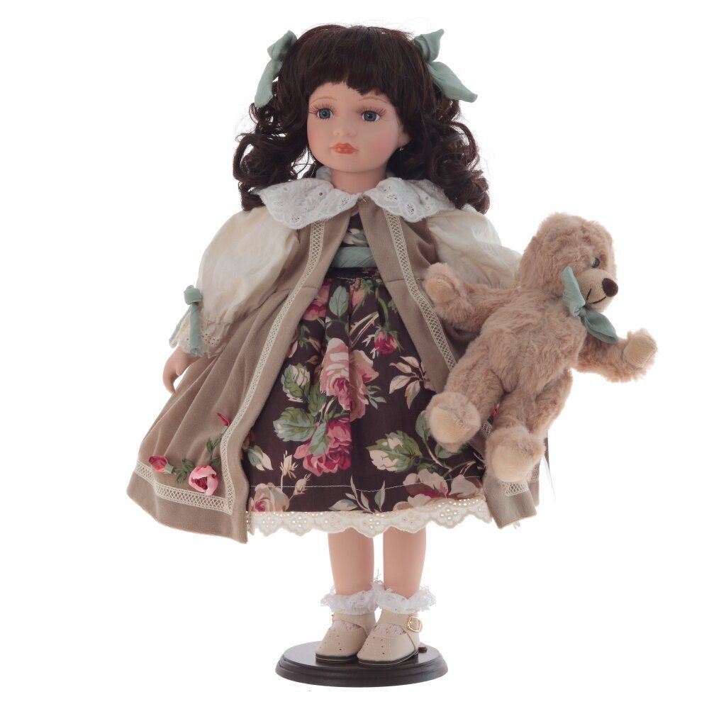 Кукла фарфоровая на подставке "Танечка" #1