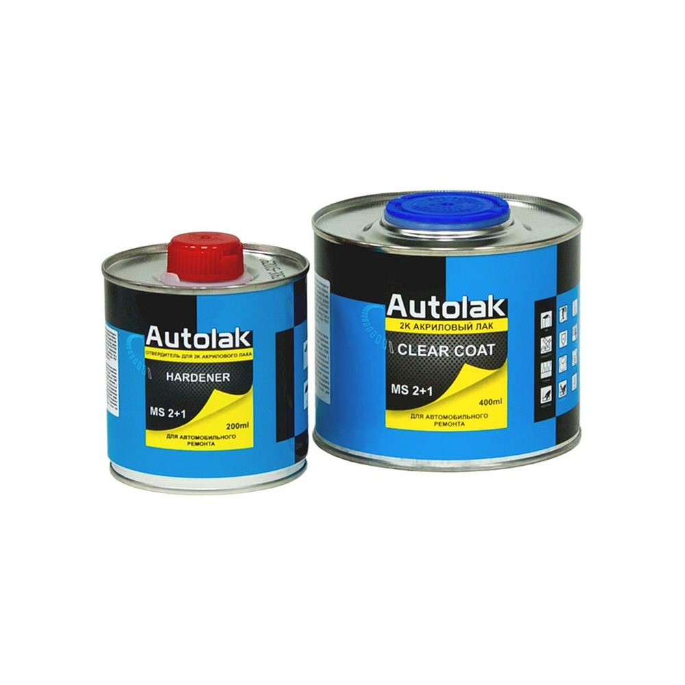 Акриловый автомобильный прозрачный лак Autolak MS 2+1 Clear Coat 0,4 л. с отвердителем 0,2 л.  #1