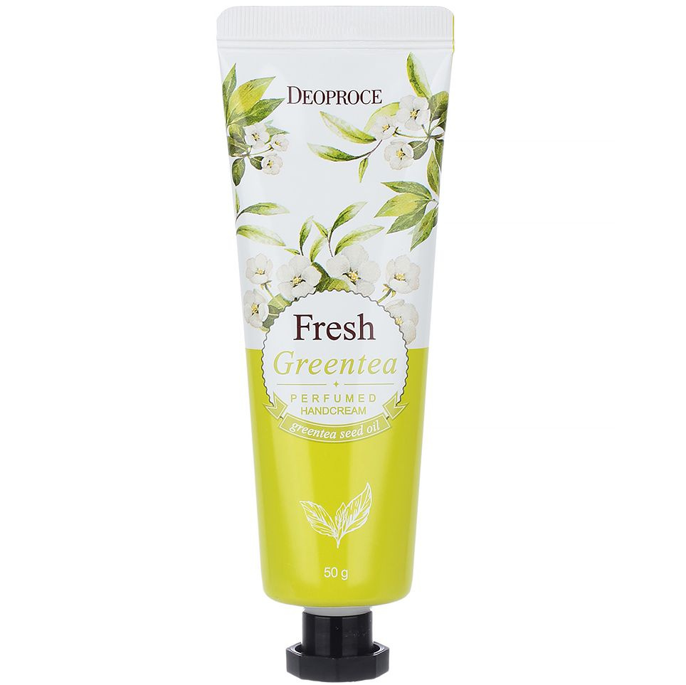 Парфюмированный крем для рук с экстрактом зеленого чая Deoproce Fresh Greentea Perfumed Hand Cream, 50 #1