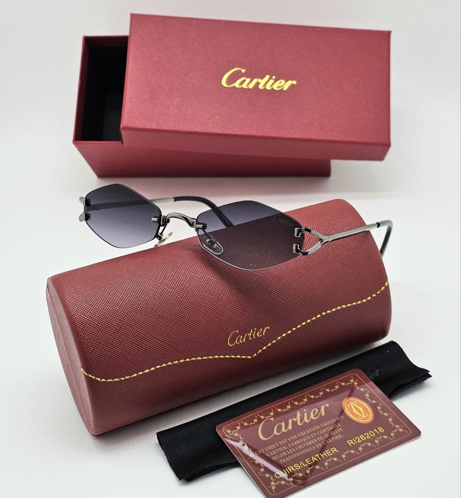 Женские солнцезащитные очки Cartier #1