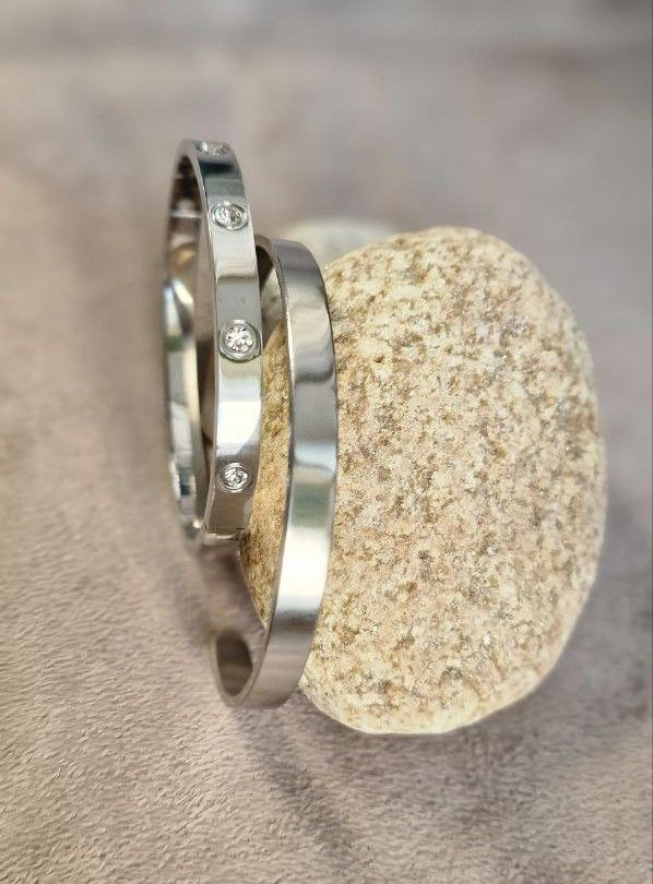 Браслет картье женский бижутерия на руку с камнями / браслет с камнями / набор браслетов / браслет жесткий #1