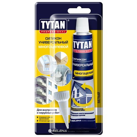 Герметик Tytan Professional 17601 силиконовый санитарный белый 85 мл  #1