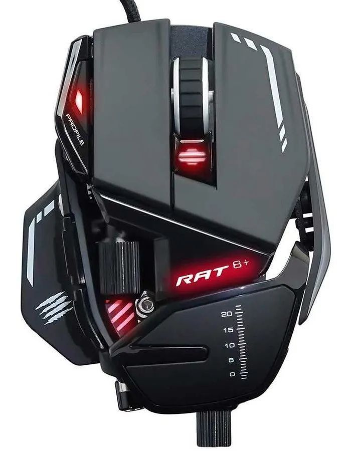 Мышь Mad Catz R.A.T. 8+ чёрная (MR05DCINBL000-0) #1