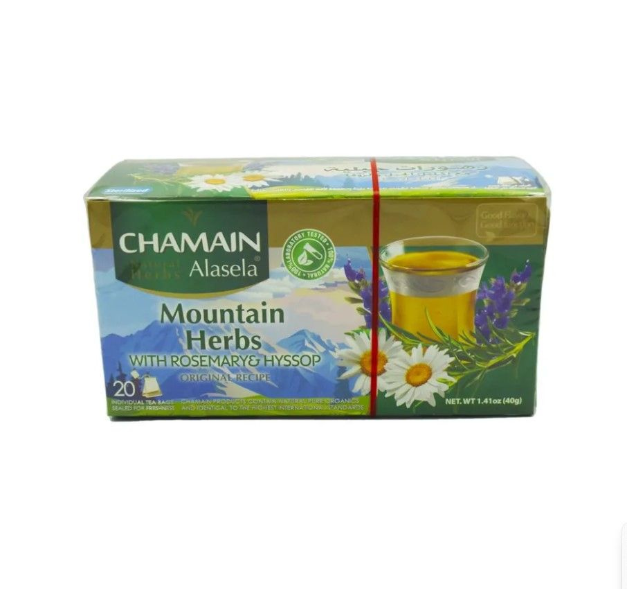 Чай натуральный ГОРНЫЙ ЗХУРАТ / пакетированный чай "Chamain" 40 гр. / Сирия  #1