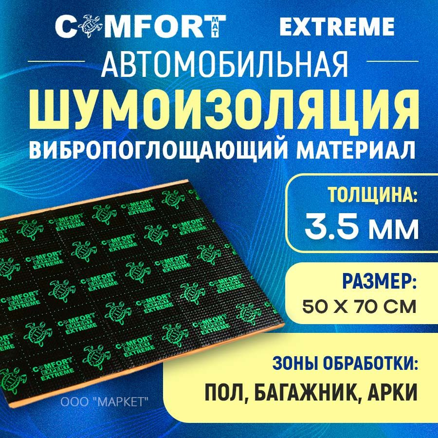 Шумоизоляция Comfort mat Extreme 50см х 70см #1