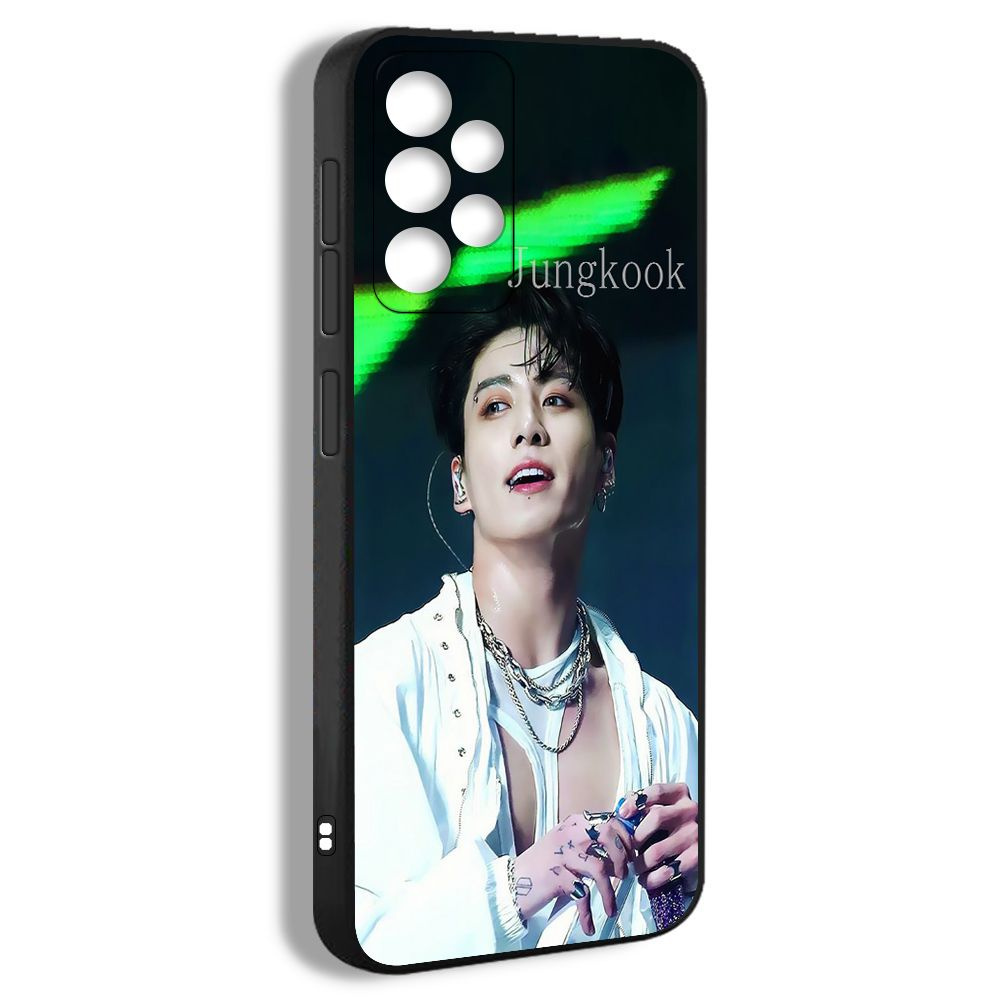 чехол для Samsung Galaxy A52 4G БТС Чон Чонгук BTS jungkook JK красивый постер альбома PUEG4  #1