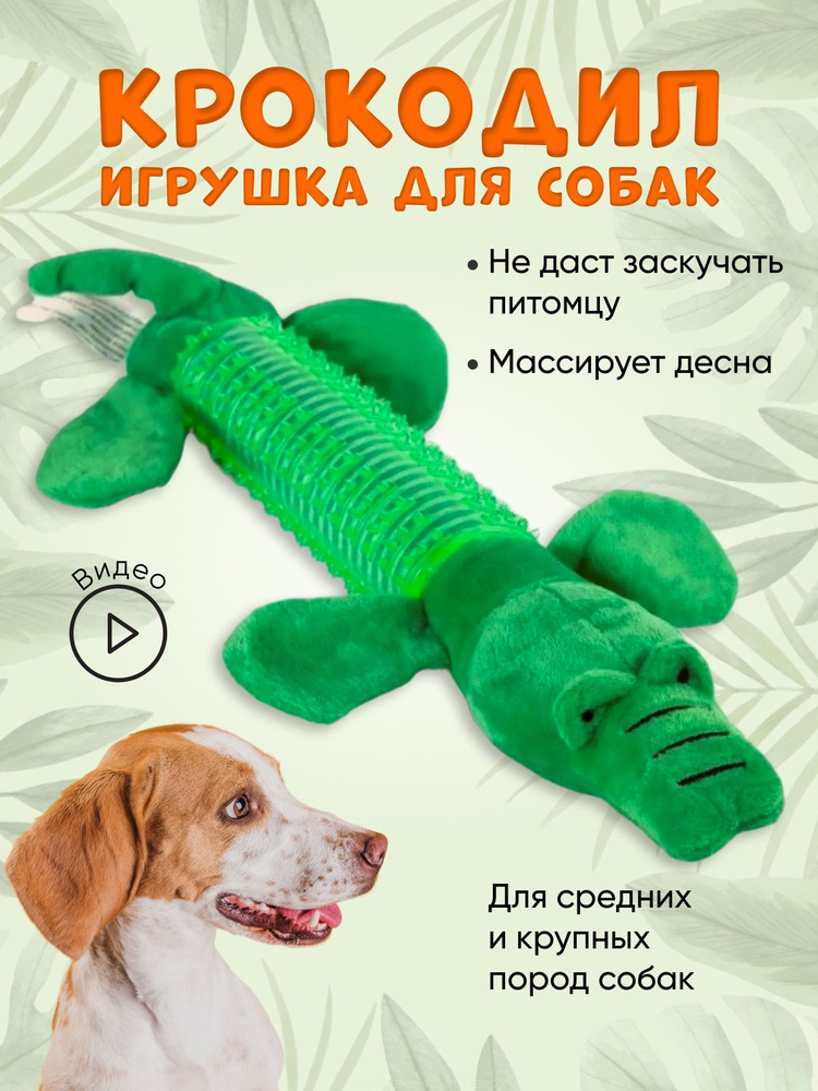 Игрушка для собак for cats and dogs, Крокодил #1