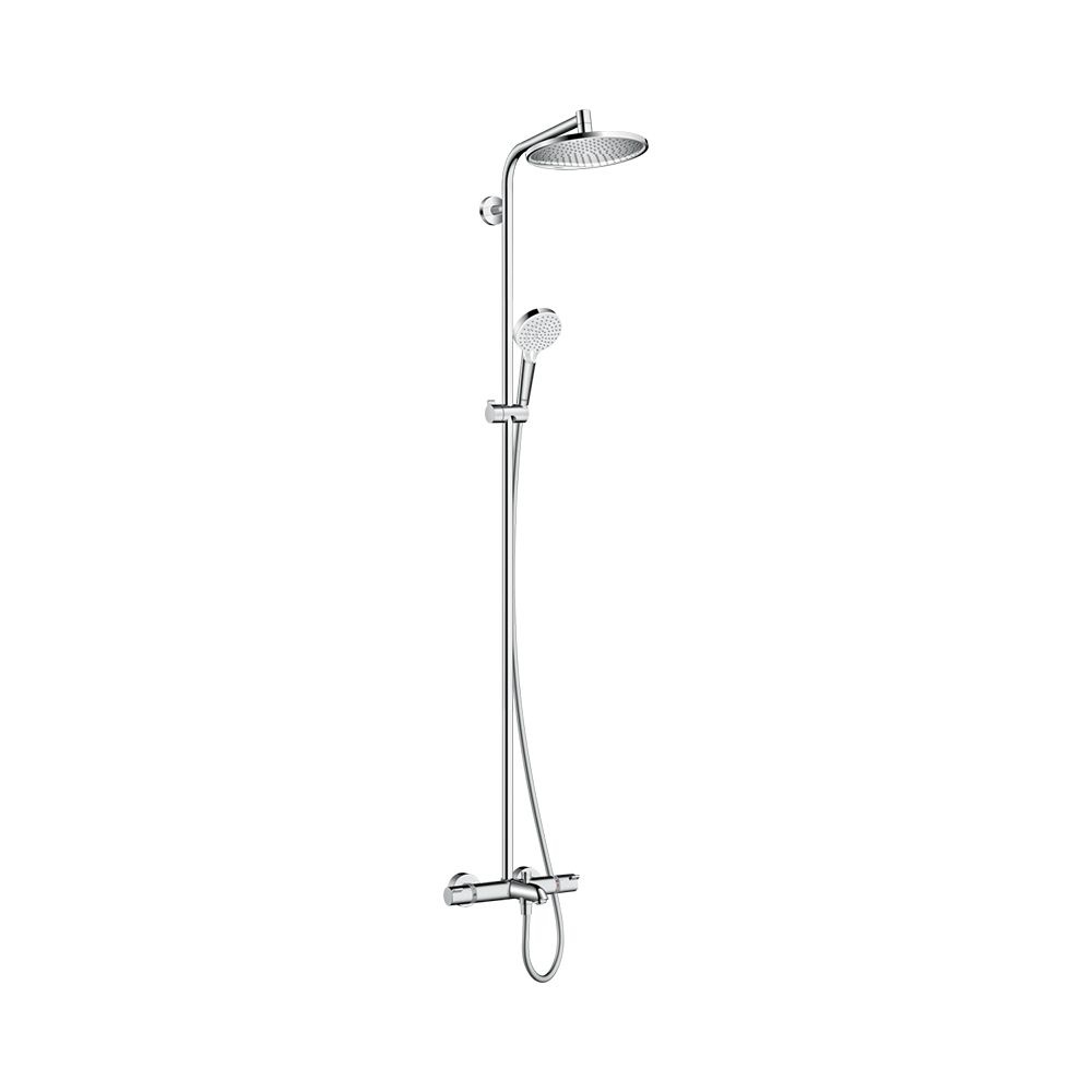 Душевая система с термостатом для ванны Hansgrohe Crometta S Showerpipe 240 1jet хром 27320000  #1