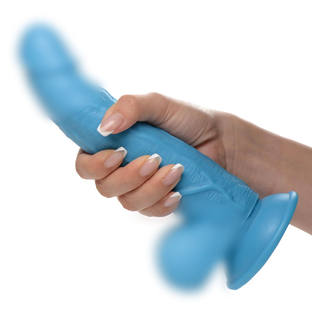 Pop Peckers 7.5" Dildo With Balls - реалистичный фаллоимитатор на присоске, 21.5х4.5 см  #1