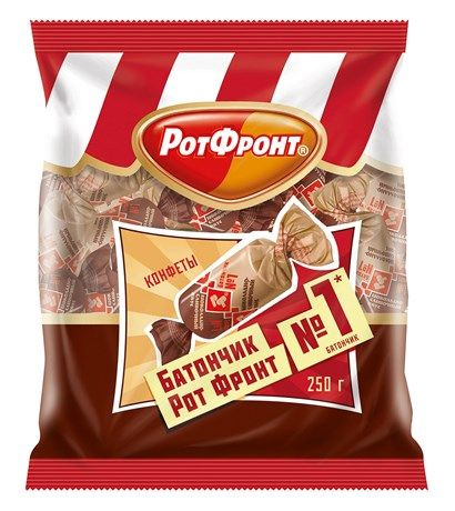 Конфеты Рот Фронт батончики шоколадно сливочный вкус, 250г  #1