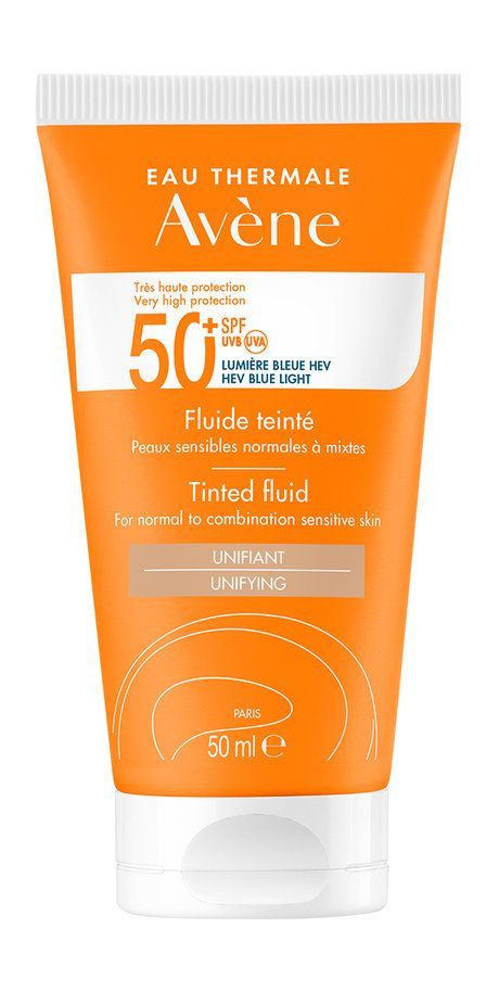 Солнцезащитный тонирующий флюид для чувствительной кожи лица Tinted Fluid SPF 50+, 50 мл  #1
