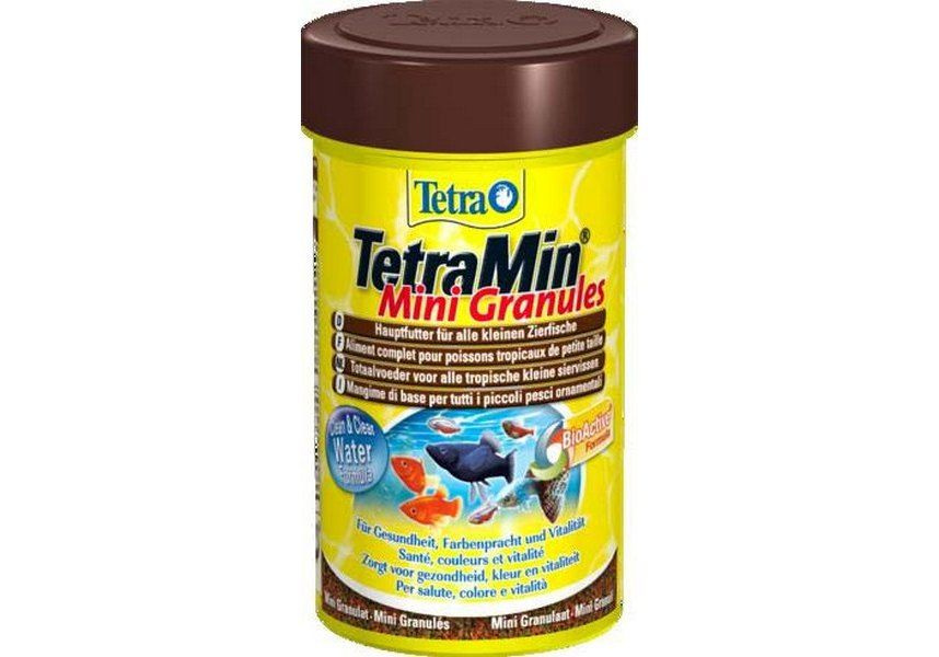 Tetra Min Mini Granules / Корм Тетра в mini гранулах для мелких рыб 100 мл  #1