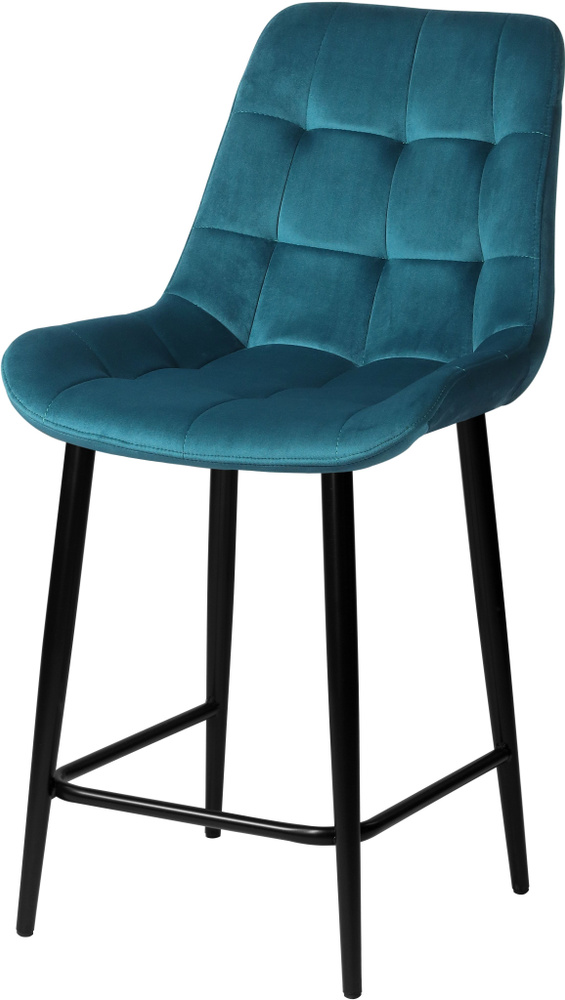 Комплект полубарных стульев Эйден 65 см изумрудный / черный, 2 шт.  #1