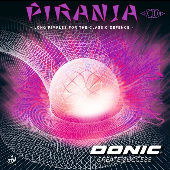Donic PIRANJA CD, 0.3, Черный. Накладка для ракетки #1
