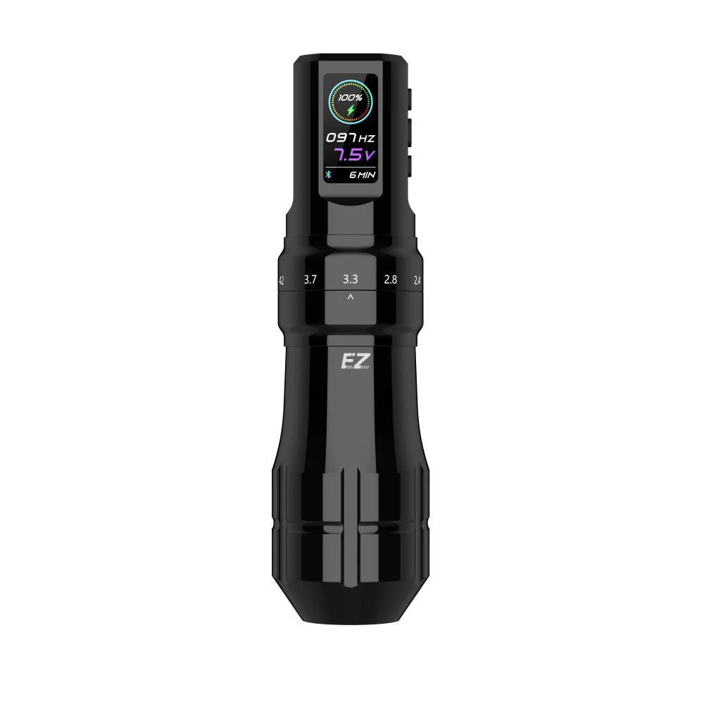 тату машинка беспроводная EZ P3 Pro Wireless Battery tattoo Pen Machine Gloss Black 1 Power Bolt  #1