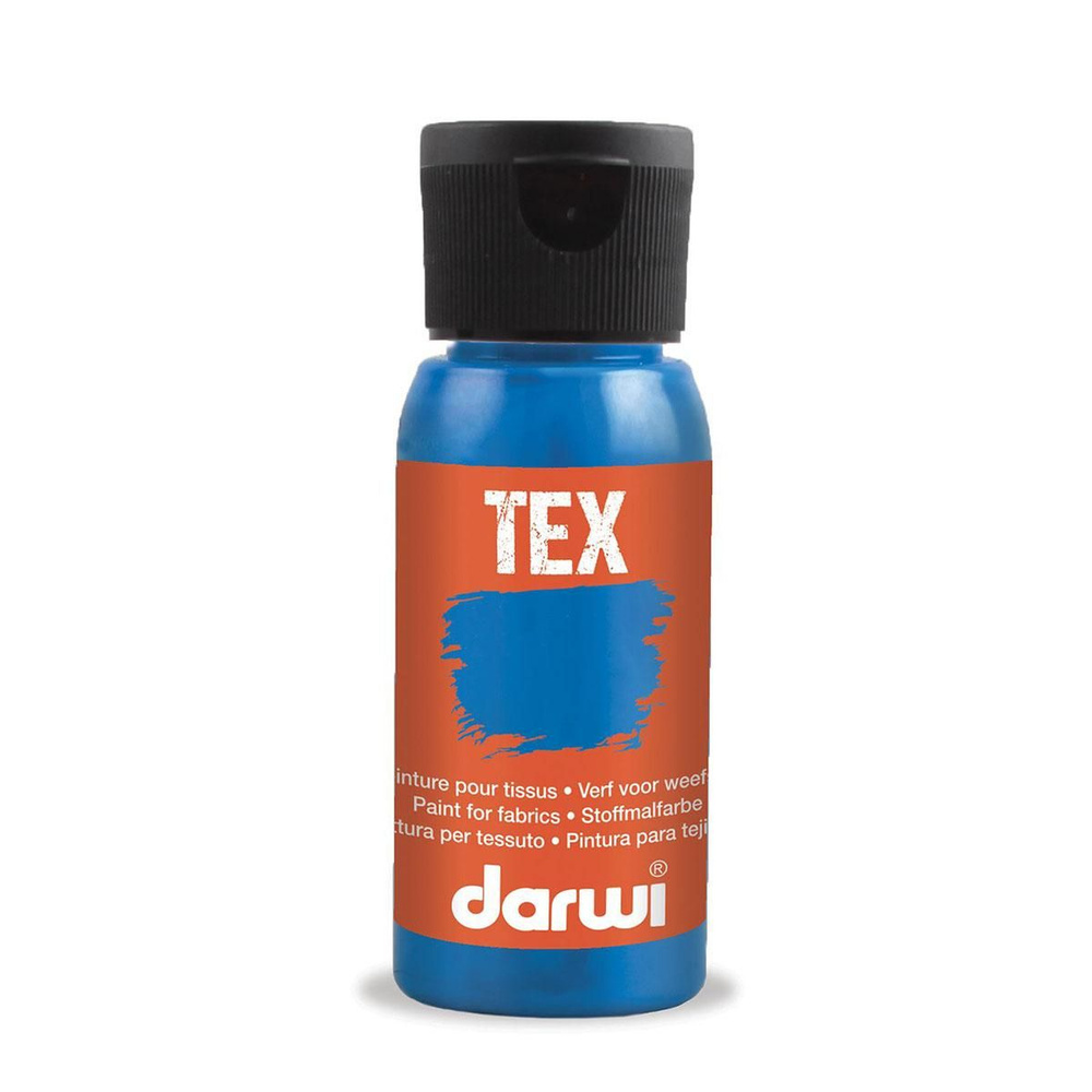 Акриловая краска Darwi "Tex", для ткани, цвет 203, Античный синий, 50 мл, DA0100050 Tex  #1