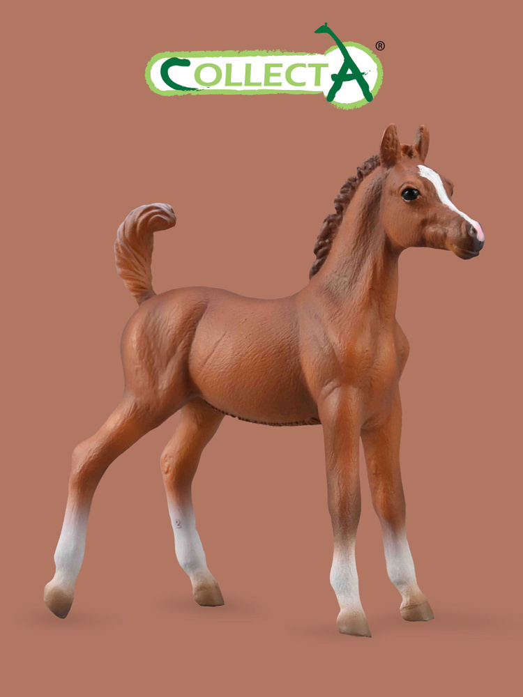 Фигурка Коллекта Жеребенок лошади Арабской - каштановый, 88992b  #1
