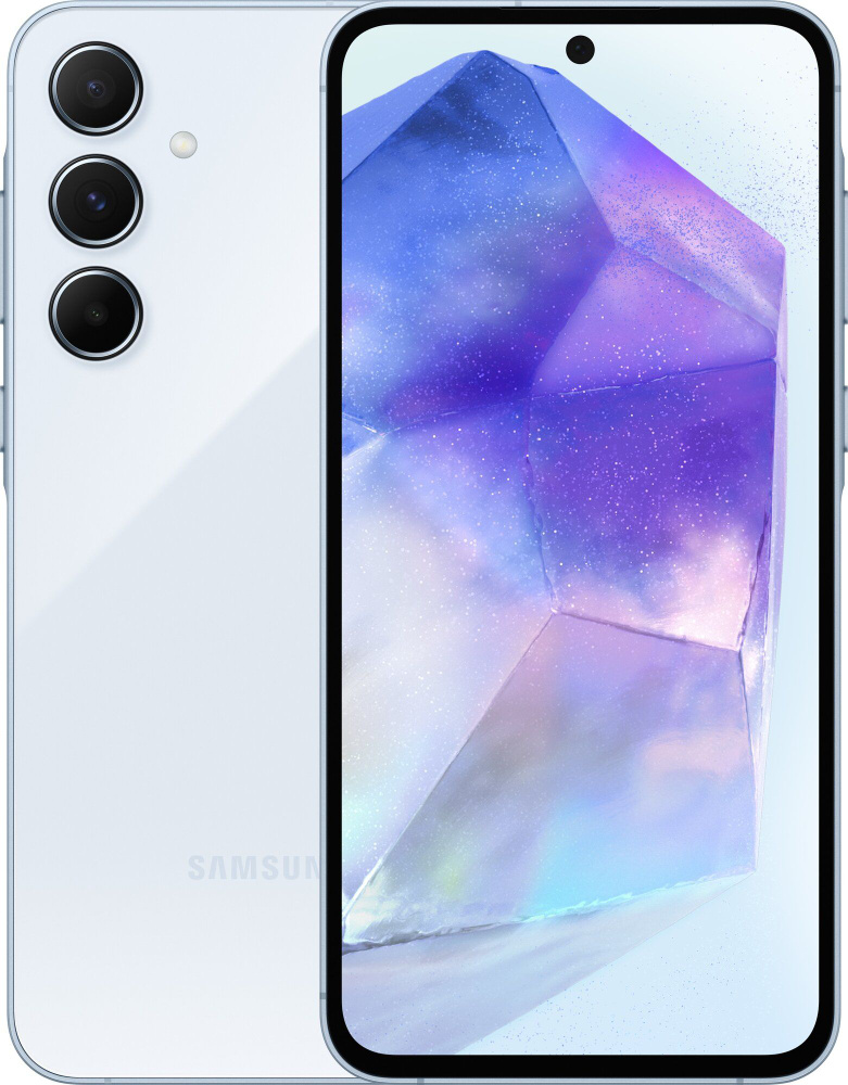 Samsung Смартфон Galaxy A55 5G 8/256 ГБ Global, Dual: nano SIM + eSIM, голубой 256 ГБ, голубой  #1