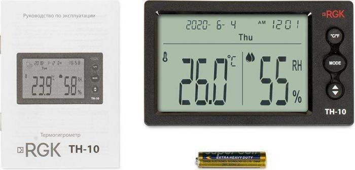 Термогигрометр RGK TH-10 с поверкой 778596 #1