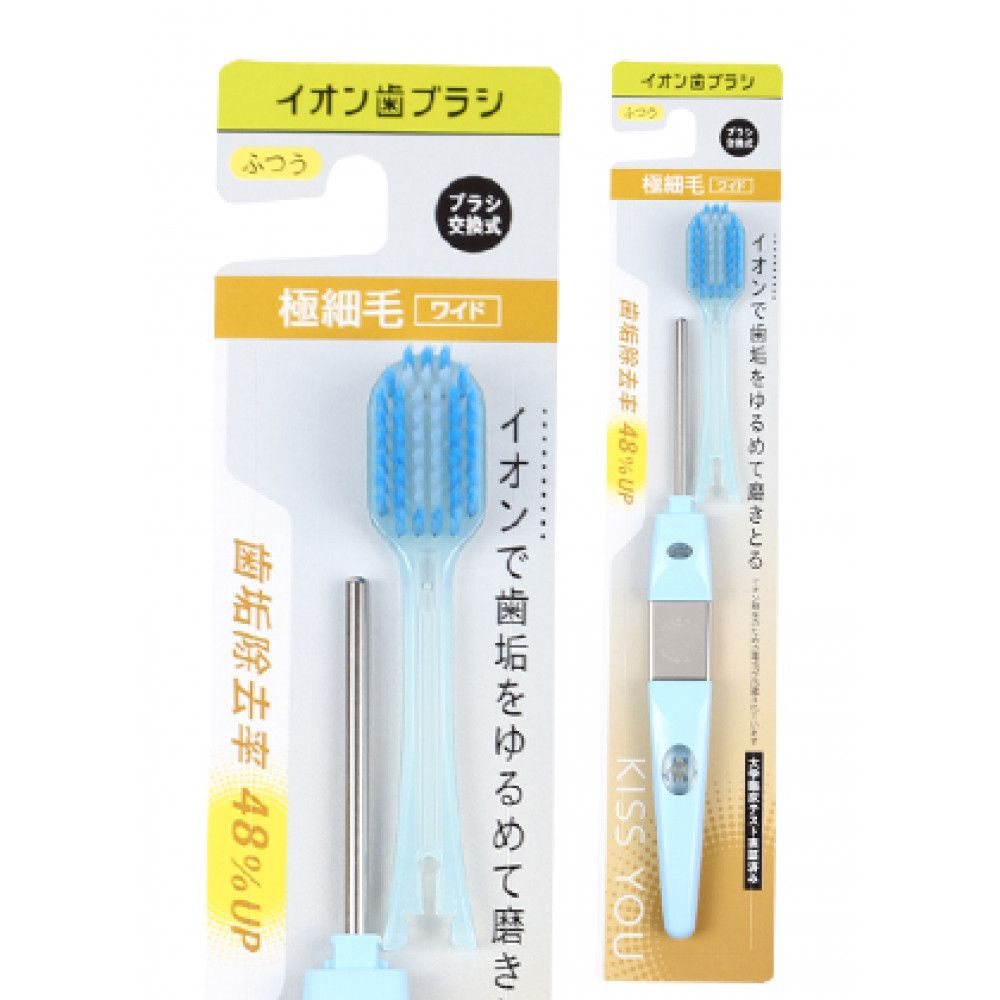 HUKUBA DENTAL Ионная зубная щётка широкая (Средней жёсткости) ручка + 1 головка  #1