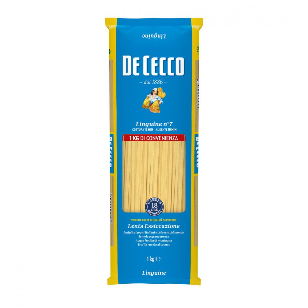 De Cecco Макаронные изделия Linguine №7, 1000 г #1