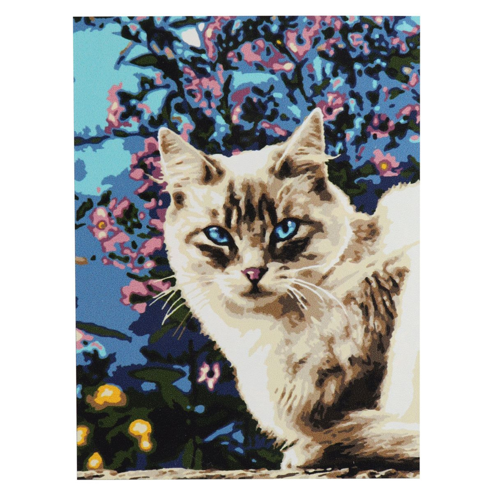Картина по номерам 28,5*38 см, картон Голубоглазая красотка Lori Кпн-290  #1
