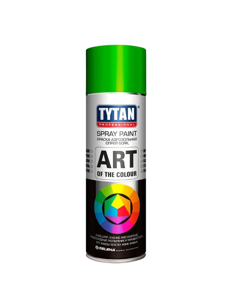 TYTAN PROFESSIONAL ART OF THE COLOUR краска аэрозольная, RAL6018, светло-зеленая (400мл)  #1