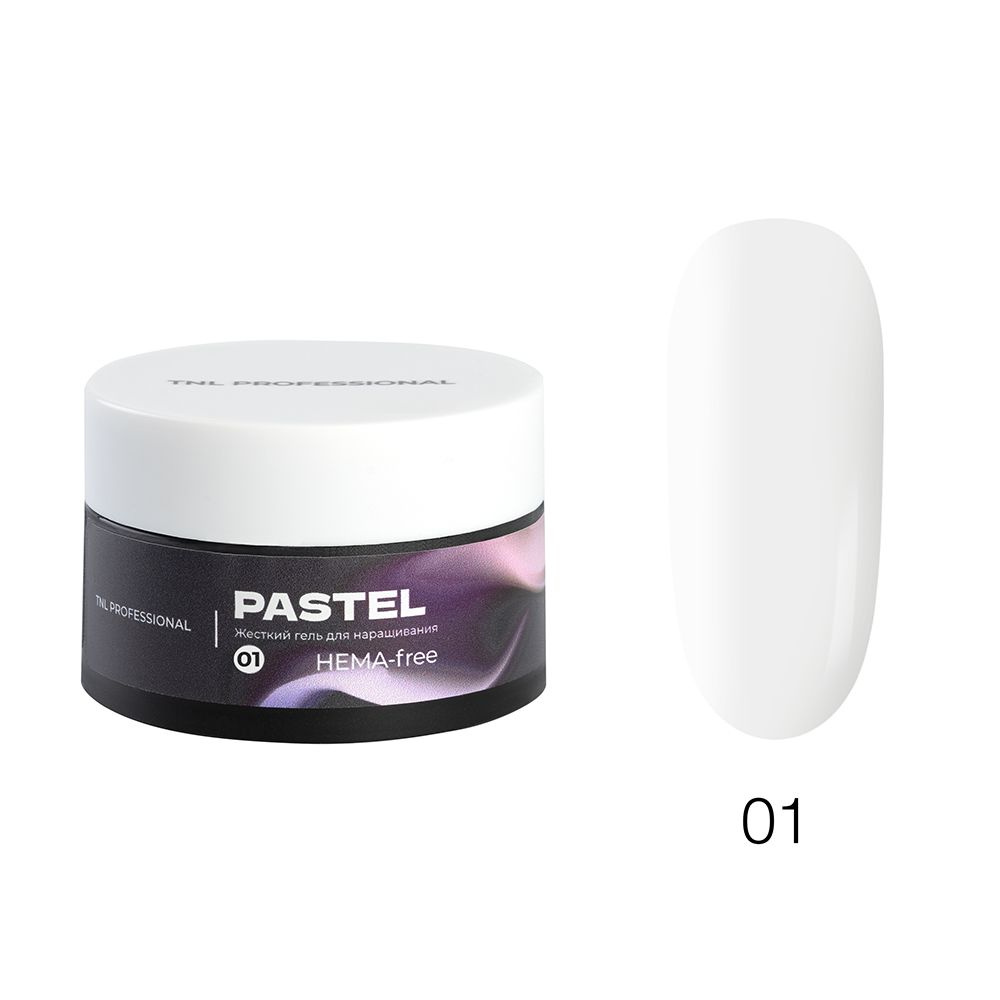 TNL, Pastel - жесткий гель для наращивания ногтей HEMA-Free, №01, 30 мл  #1