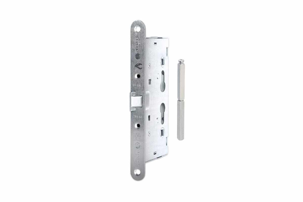 Корпус огнестойкого замка антипаник DOORLOCK V1901/65mm PZ72 ZN в комплекте с разрезным штоком 79082 #1